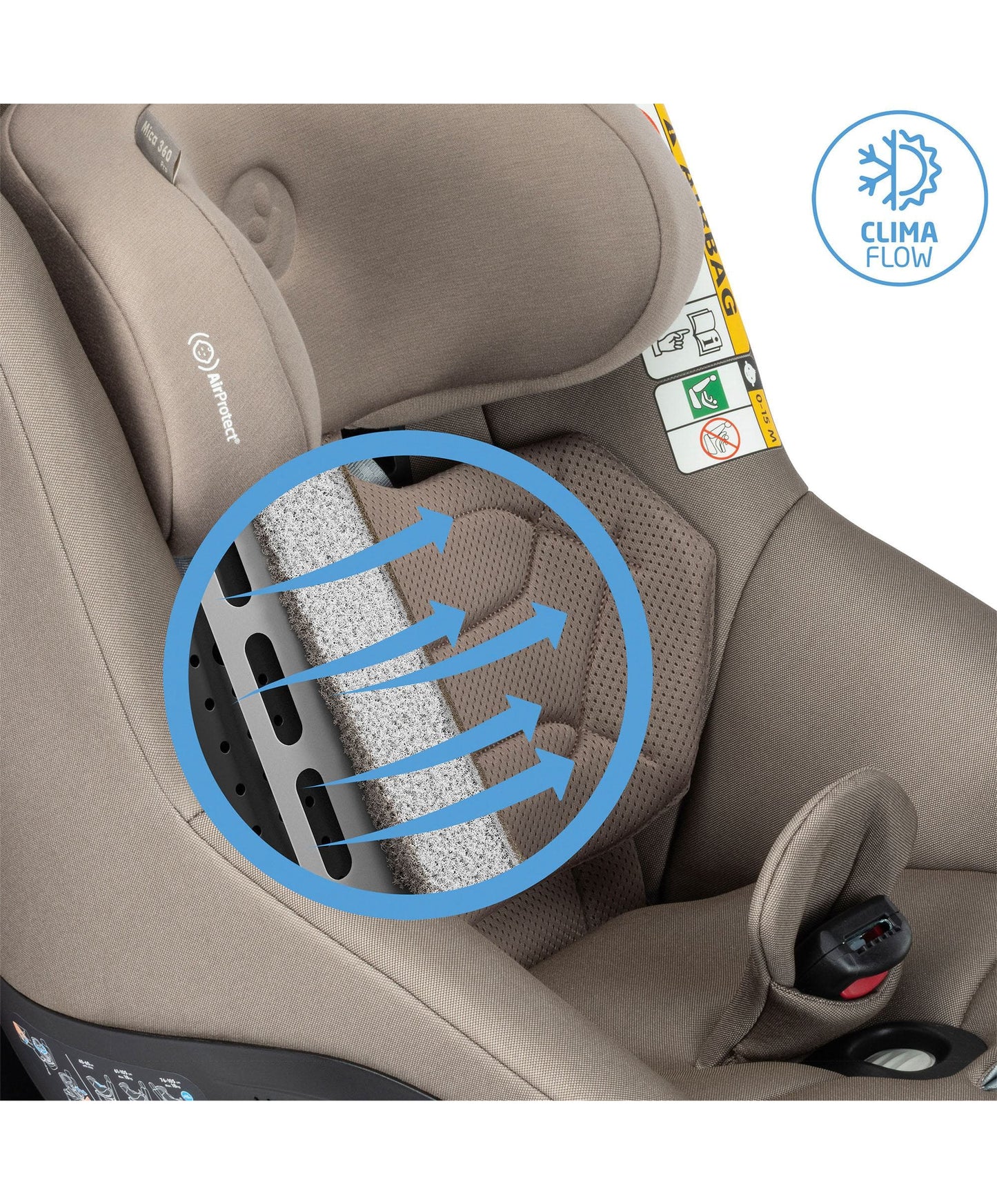 Maxi Cosi Mica 360 Pro Car Seat - Authentic Sage Taupe
