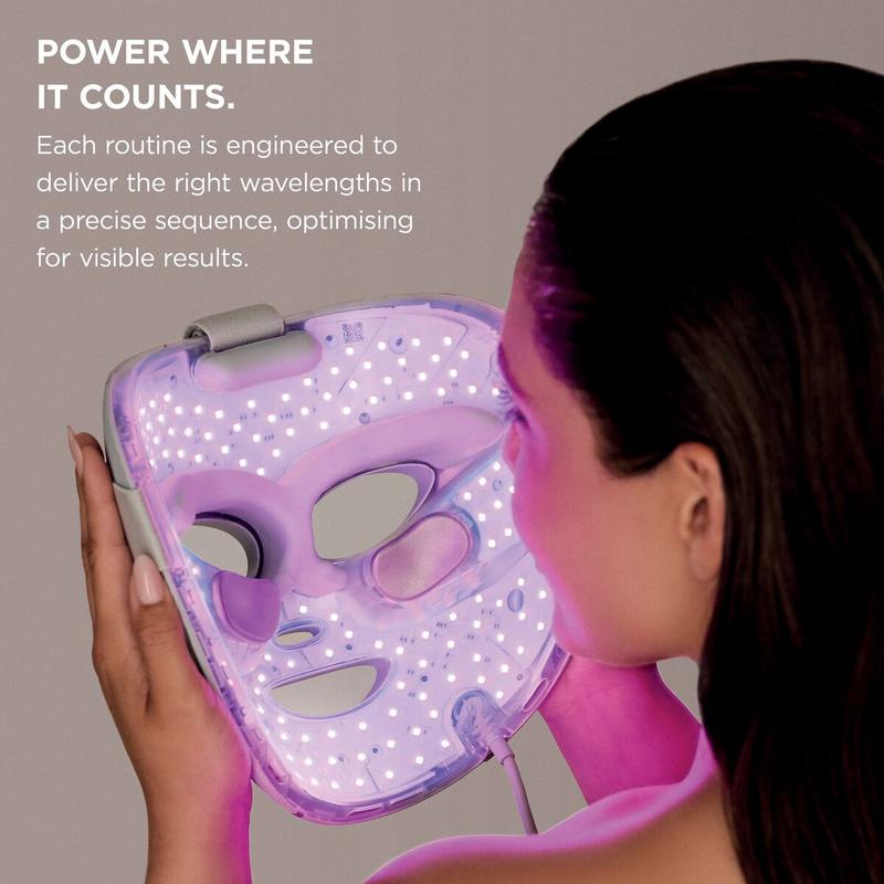 Shark CryoGlow FW312UK LED Face Mask with Under-Eye Cooling – Red, Blue & Infrared Light