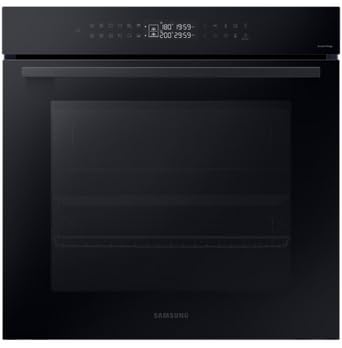 Samsung S4 NV7B42503AK/U4 Natural Steam Dual Cook Pyrolytic Oven - Black