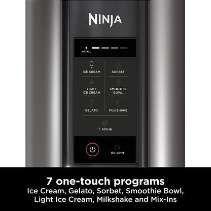 Ninja CREAMi NC300UK Ice Cream & Frozen Dessert Maker – 7 Programs, 2 Tubs
