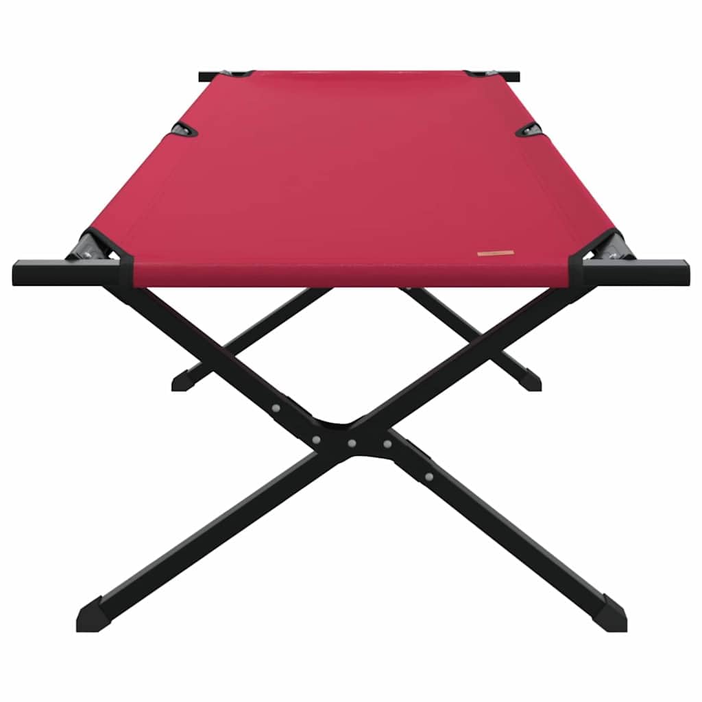 Folding Camping Bed Set of 2, 210 x 80 cm, Red