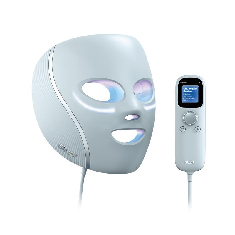 Shark CryoGlow FW312UK LED Face Mask with Under-Eye Cooling – Red, Blue & Infrared Light