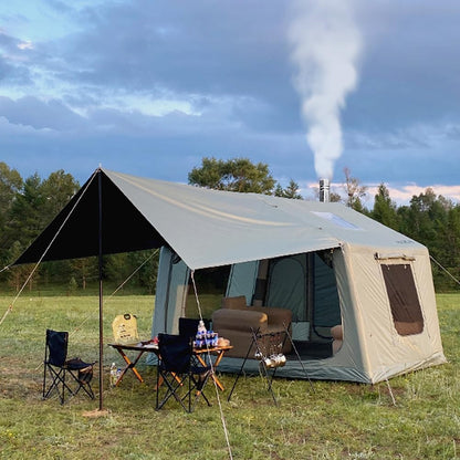 TentHome Inflatable Cabin Tent 2-3 Person, Awning, Green