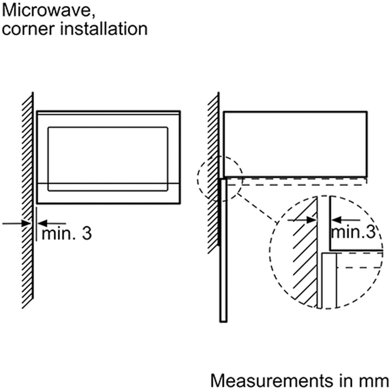Bosch Series 4 BFL523MB0B Built-in Microwave, Black
