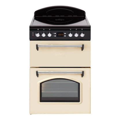 Leisure CLB60ECC 60cm Double Oven Electric Range Cooker – Cream, Multifunction Main Oven, Conventional Top Oven & Grill, Ceramic Hob, LED Timer, A Rated Efficiency, Stylish Traditional Design