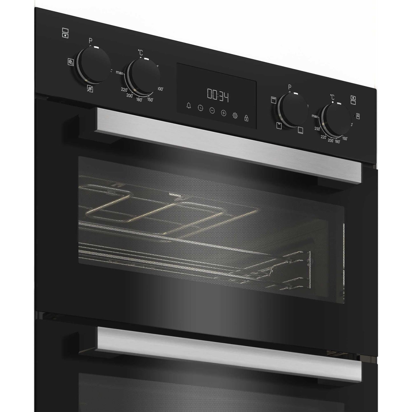 HOTPOINT UK APPLIANCES LIMITED DIH 10D B Built-In Double Oven - Black
