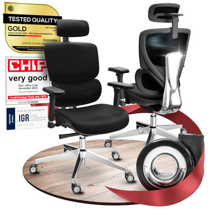 CLOUVOU Ergonomic Office Chair for Home [Best Rated] Mesh Back