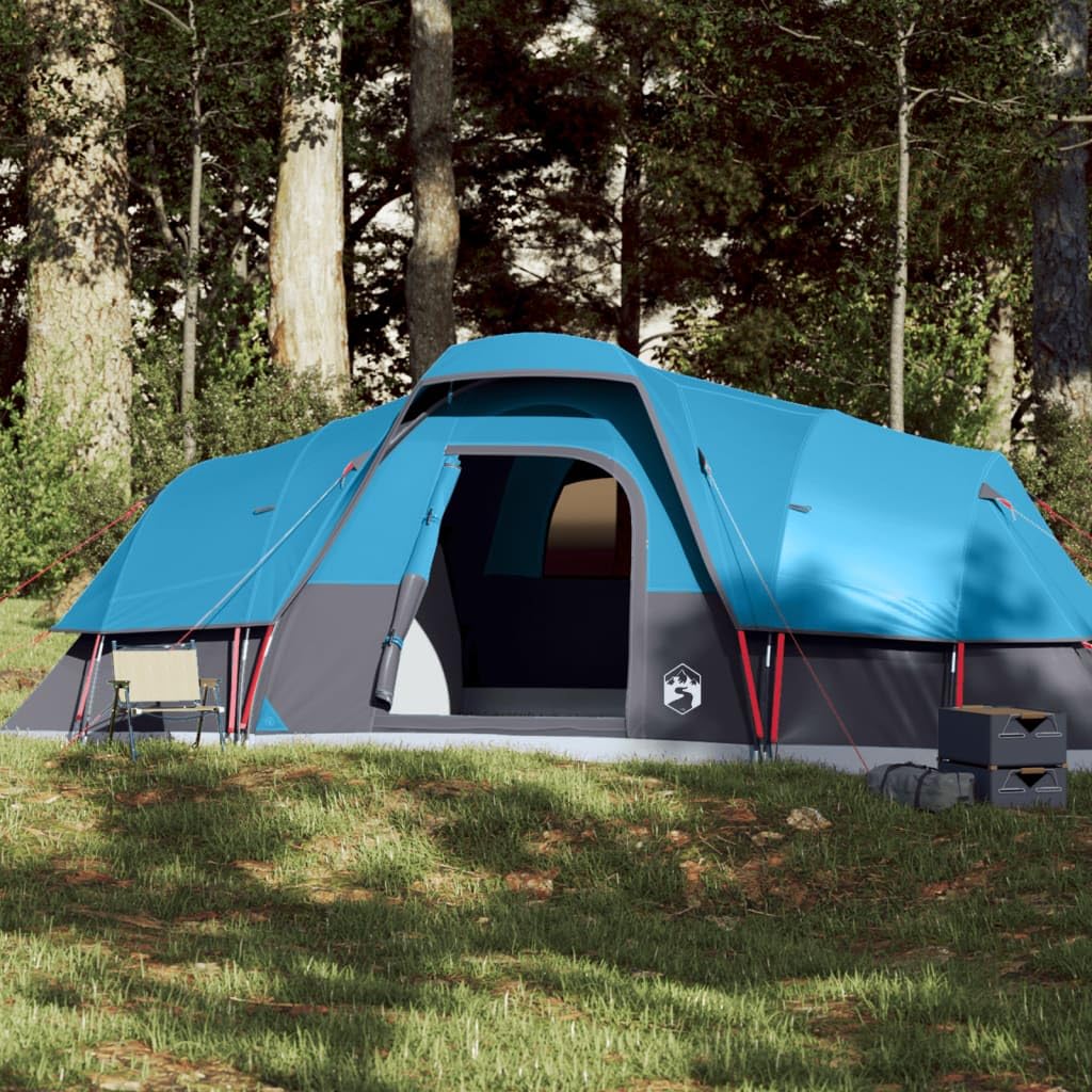 Lechnical 11 Person Dome Tent, 2 Bedrooms, Blue