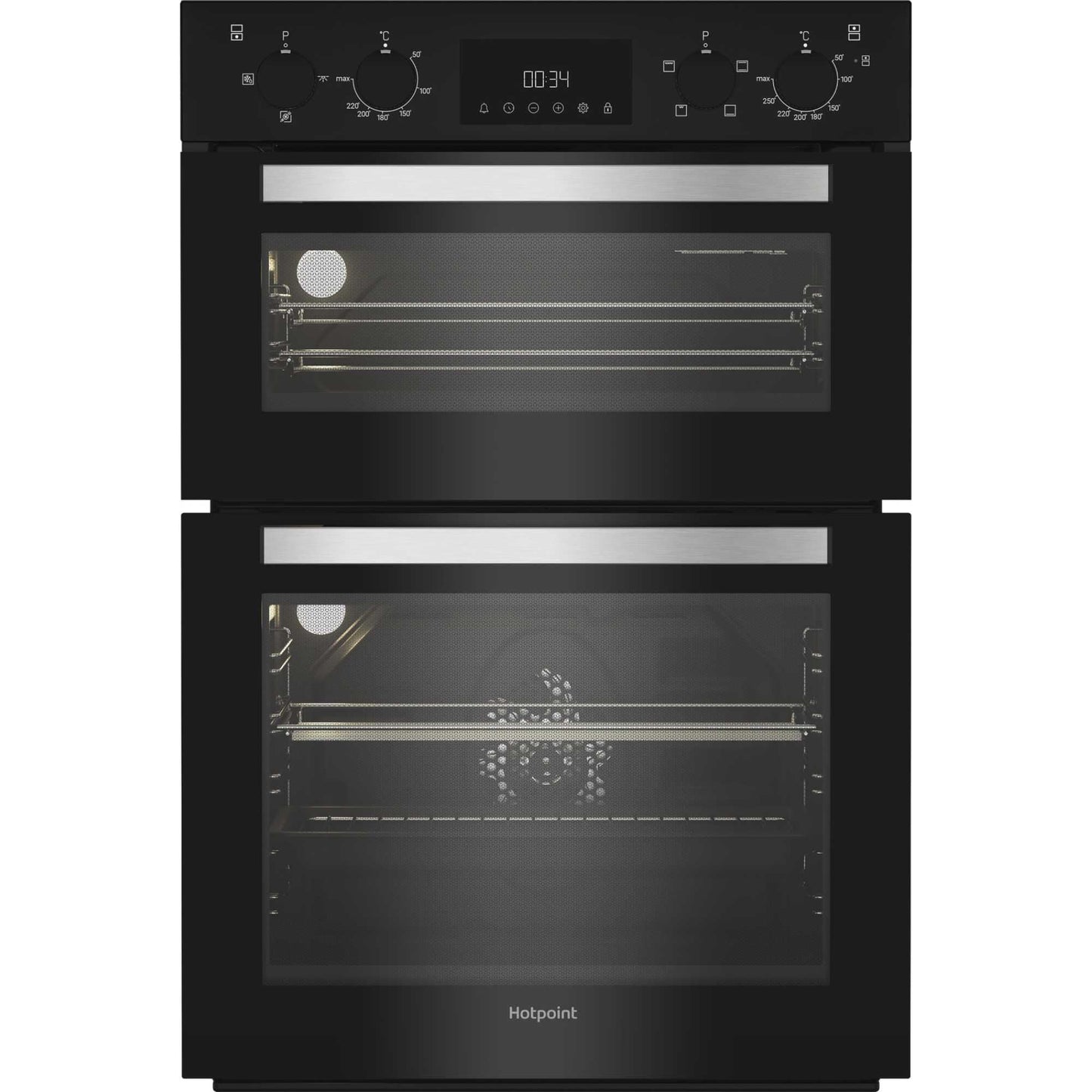 HOTPOINT UK APPLIANCES LIMITED DIH 10D B Built-In Double Oven - Black