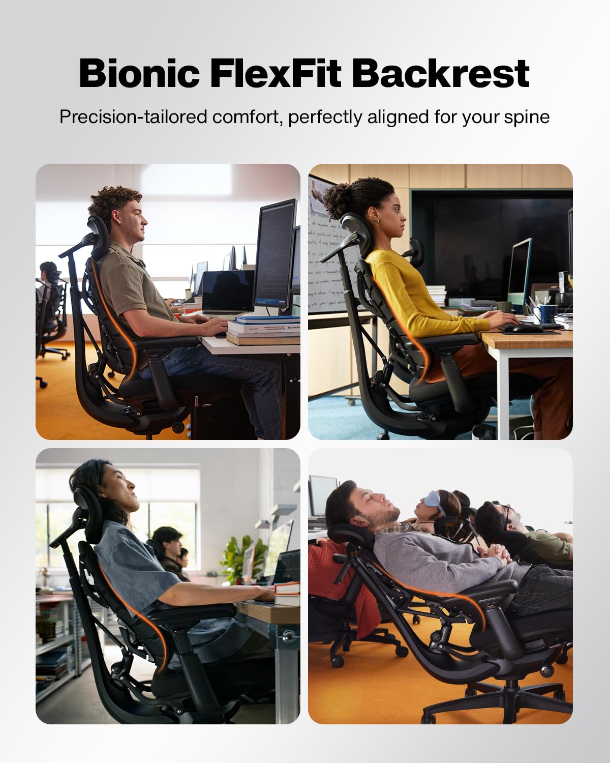 LiberNovo SE Ergonomic Office Chair, Adjustable Desk Chair