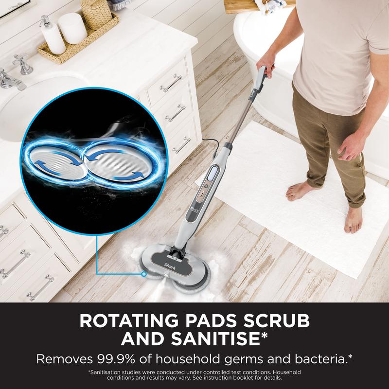 Shark S8201UK Steam & Scrub Mop with Steam Blaster – 3 Steam Settings