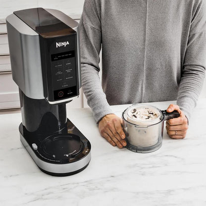 Ninja CREAMi NC300UK Ice Cream & Frozen Dessert Maker – 7 Programs, 2 Tubs