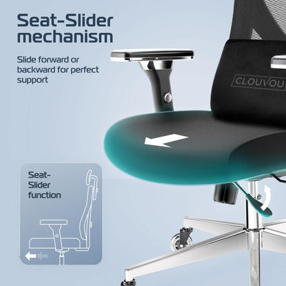 CLOUVOU Ergonomic Office Chair for Home [Best Rated] Mesh Back