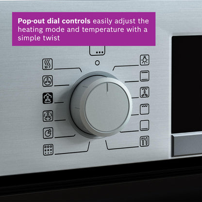 Bosch Series 4 HQA534BB3B Built-in Single Oven, A Rated, Black