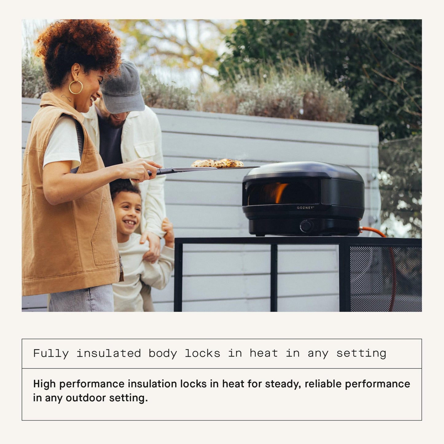 Gozney Arc Lite Outdoor Pizza Oven, Propane Gas Pizza Oven, Precision Flame Control, Cooks 12" Pizza in 60 Seconds, Heats up to 500°C - Off Black