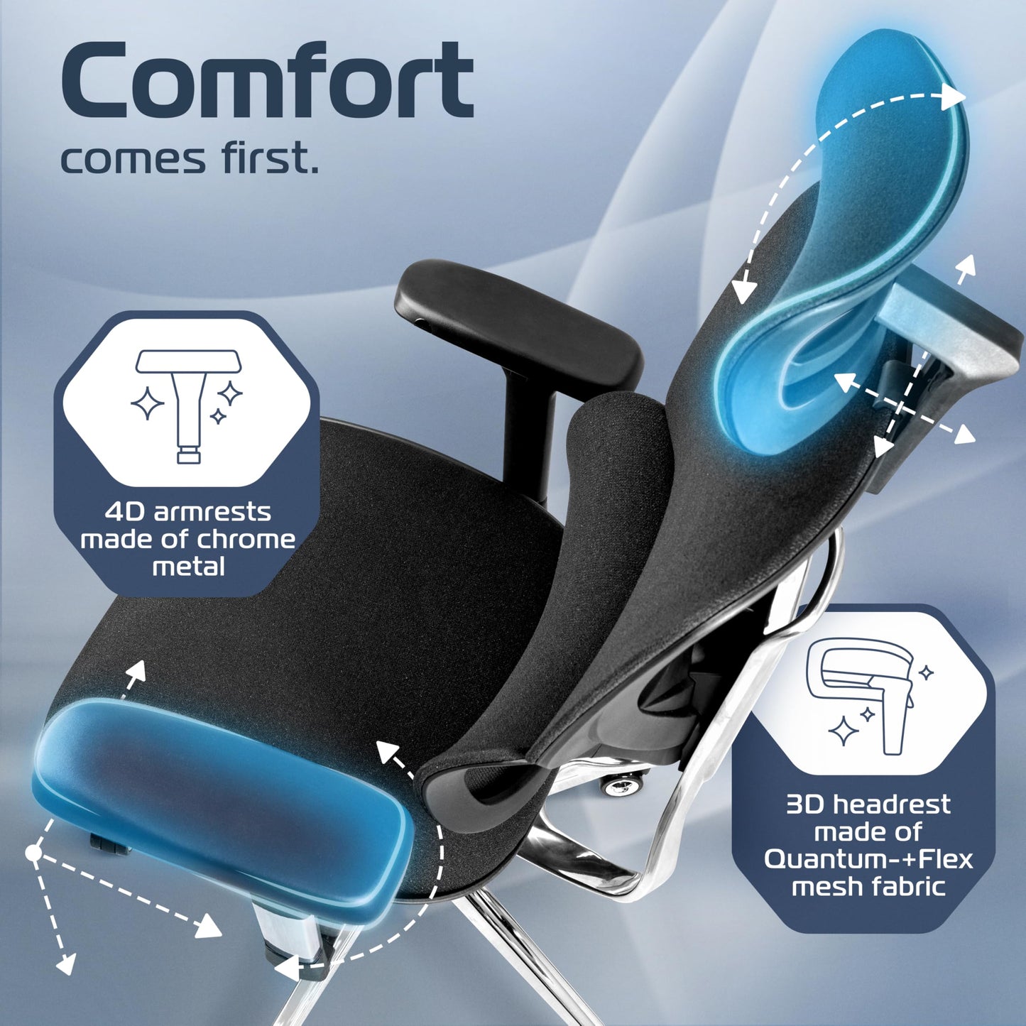CLOUVOU Ergonomic Office Chair for Home [Best Rated] Mesh Back