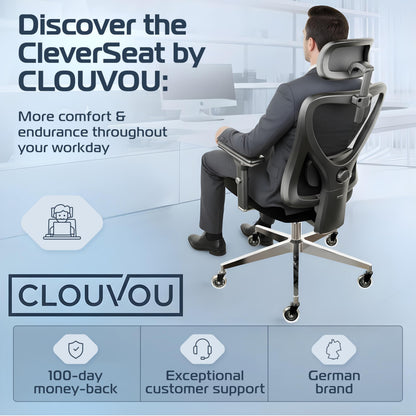 CLOUVOU Ergonomic Office Chair for Home [Best Rated] Mesh Back