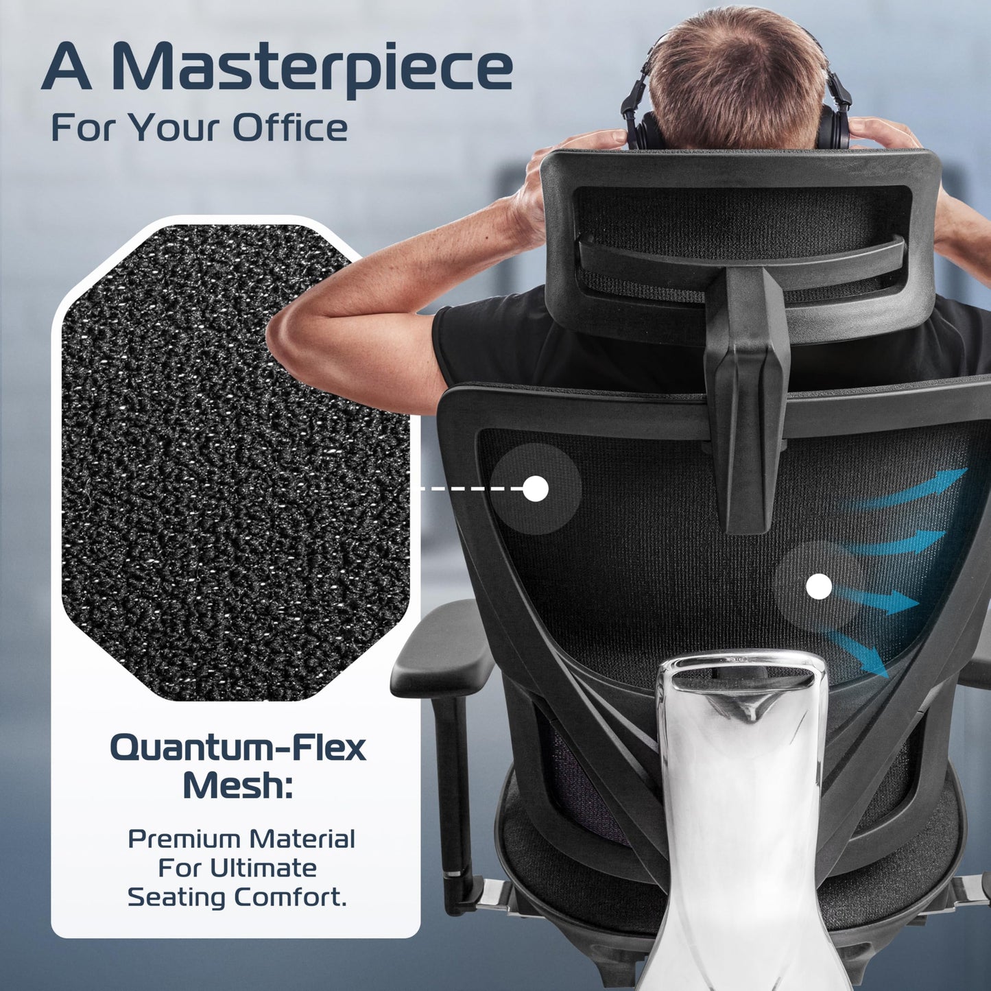 CLOUVOU Ergonomic Office Chair for Home [Best Rated] Mesh Back