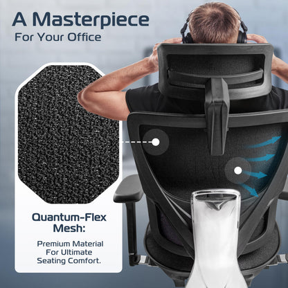 CLOUVOU Ergonomic Office Chair for Home [Best Rated] Mesh Back