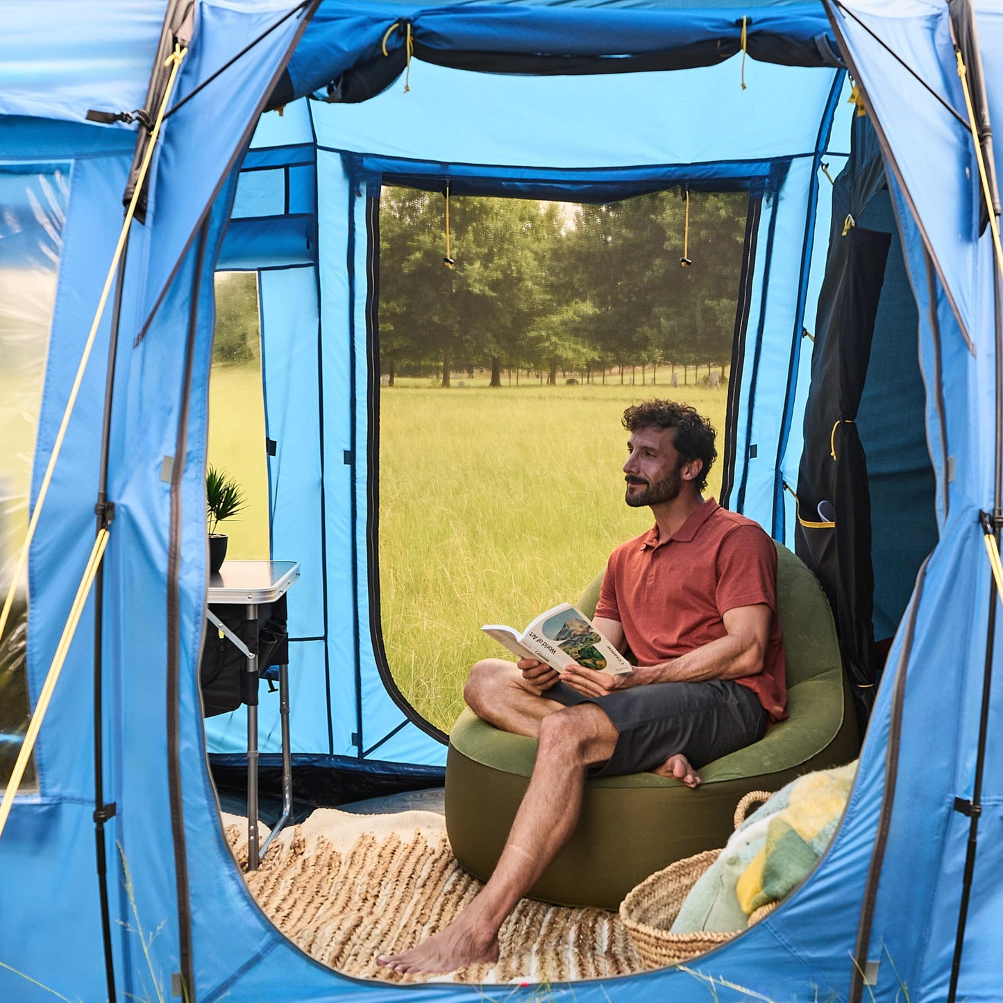 Hi-Gear Zenobia Eclipse 6 Man Tunnel Tent, Blackout Bedrooms