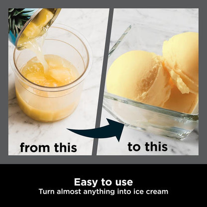 Ninja CREAMi NC300UK Ice Cream & Frozen Dessert Maker – 7 Programs, 2 Tubs