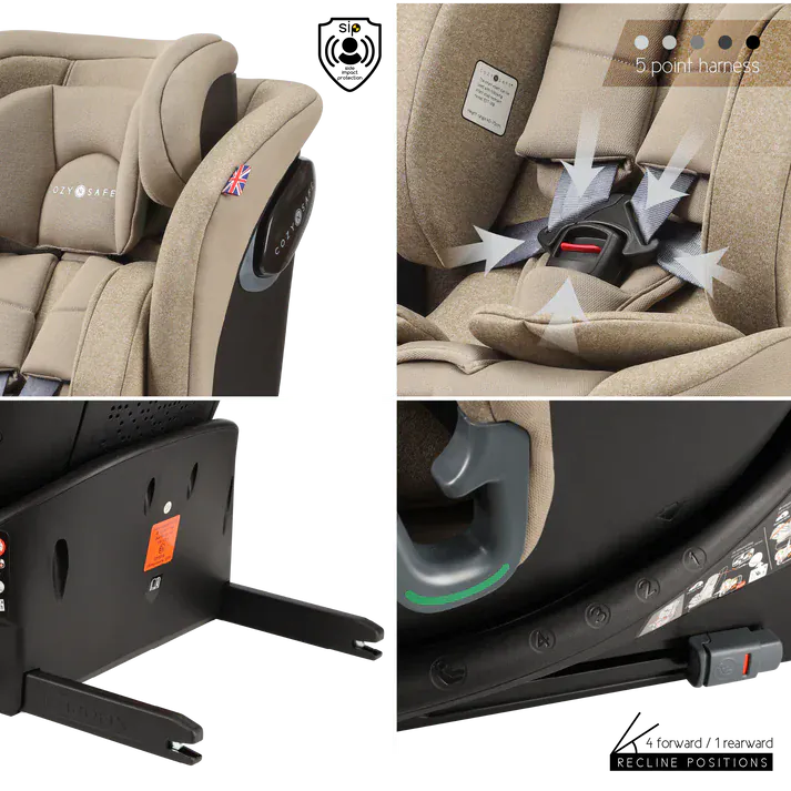 Cozy N Safe Vesta i-Size 360 Car Seat - Ecru