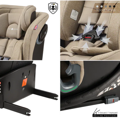 Cozy N Safe Vesta i-Size 360 Car Seat - Ecru