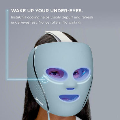 Shark CryoGlow FW312UK LED Face Mask with Under-Eye Cooling – Red, Blue & Infrared Light