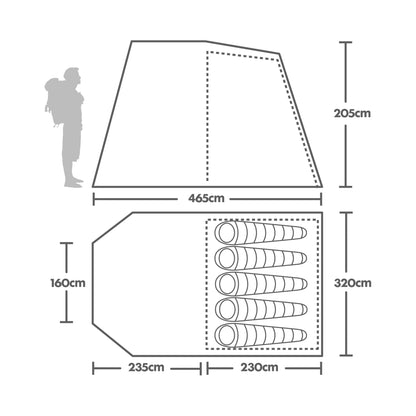 Rydal 500 5 Person Tent