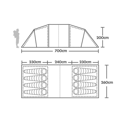 Sendero 8XL Tent
