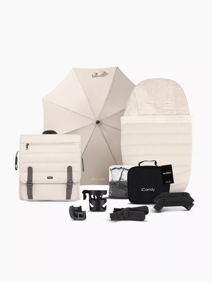 iCandy Peach 7 (Pebble Slide Pro) Travel System - Biscotti