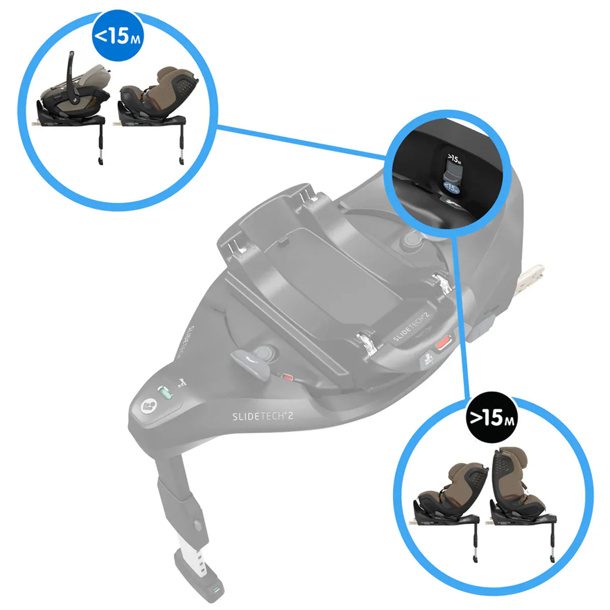 Maxi Cosi Pebble Slide Pro Car Seat and Base - Black Onyx