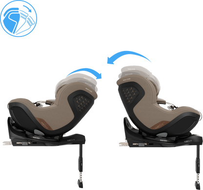 Maxi Cosi Mica Slide Pro Car Seat - Authentic Truffle