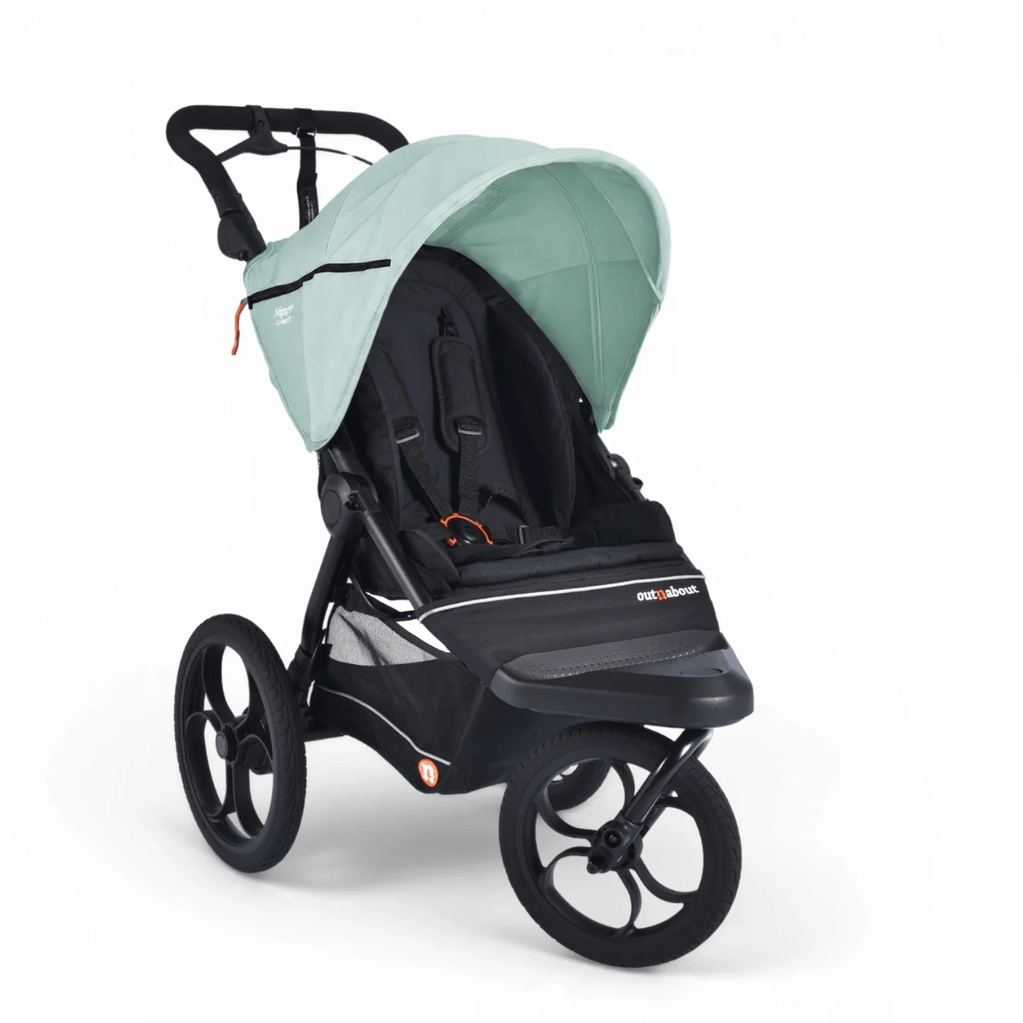 Out N About Nipper Compact (Cabriofix i-Size) Travel System - Green